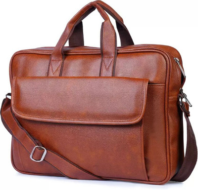 Shivra Men & Women Tan Messenger Bag