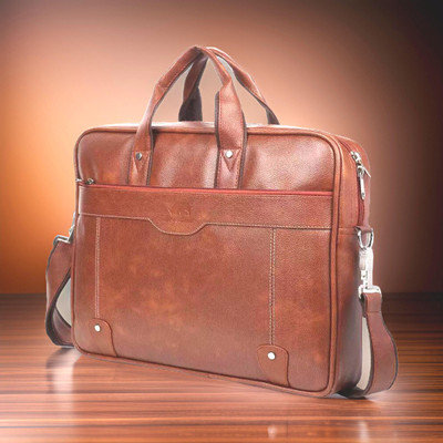 house of common Men & Women Tan Messenger Bag