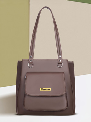 FD FASHION Women Brown Shoulder Bag