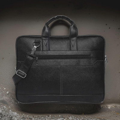 house of common Men & Women Black Messenger Bag