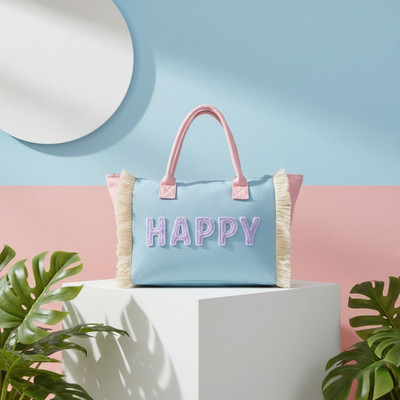 ENSAC Women Blue, Pink Tote