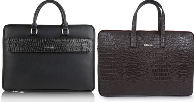 CIMONI Men Black, Brown Messenger Bag(Pack of: 2)