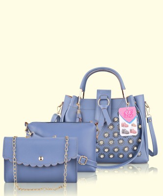 LIKE STYLE Women Blue Messenger Bag(Pack of: 3)