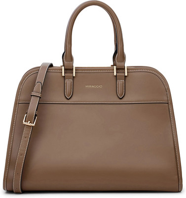 Miraggio Women Tan Satchel