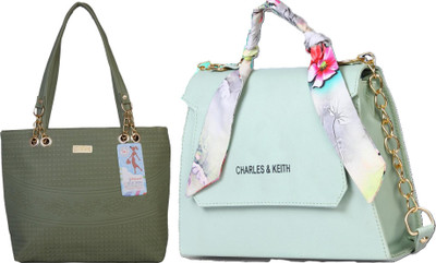 MSK Collection Women Green, Green Messenger Bag