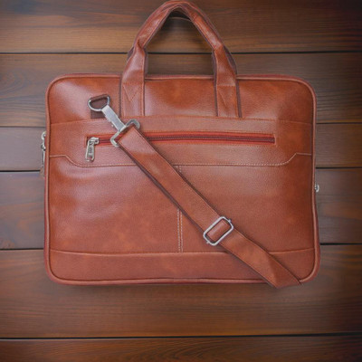 Shivra Men & Women Tan Messenger Bag