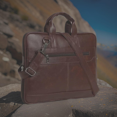 Shivra Men & Women Brown Messenger Bag