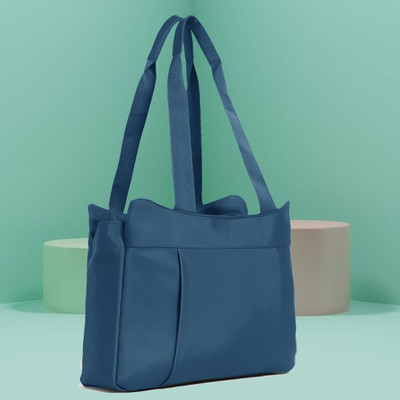 Plush It Women Blue Handbag