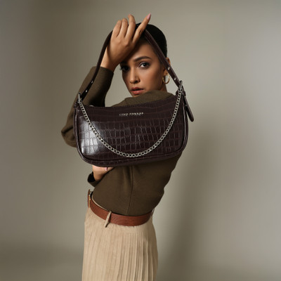 LINO PERROS Women Brown Shoulder Bag