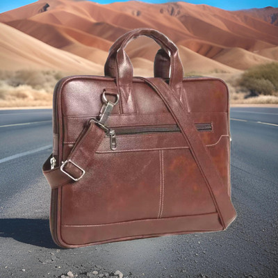 house of common Men & Women Brown Messenger Bag