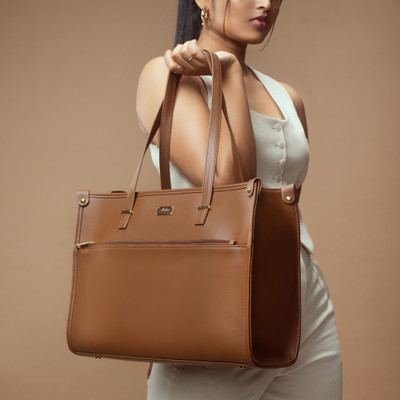 Strokes by Namrata Mehta Women Brown Tote