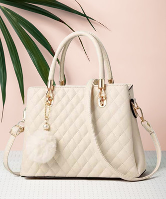 khatushyam collection Women White Hand-held Bag