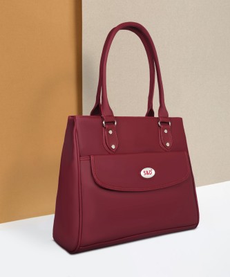 semiize Women Maroon Shoulder Bag