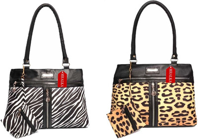 M R ALKA Women Yellow, Black Messenger Bag(Pack of: 2)