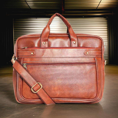 house of common Men & Women Tan Messenger Bag