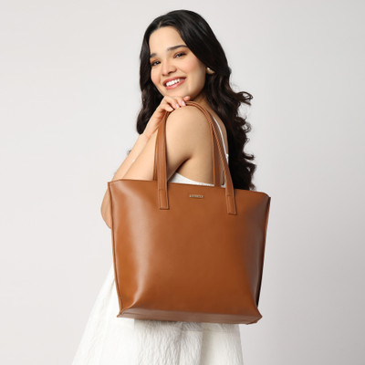 Fastrack Women Tan Tote