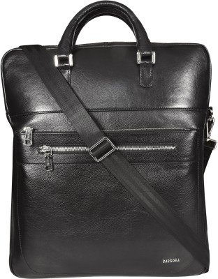 Sassora Men Black Messenger Bag