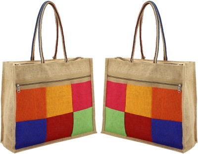 ENSAC Men & Women Multicolor Tote(Pack of: 2)