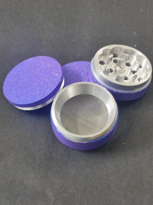 MFTONLINE 42MM Purple Colour Crusher Smoking Weed Honey DUST Product Grinder Hand Muller Grinder