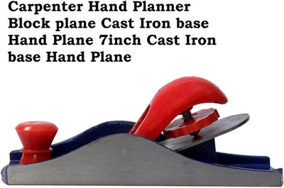 REIOENT QUALITY Carpenter Hand Planner Block plane Cast Iron base Hand Plane 7inch Cast Iron base Hand Plane(17.5 cm)