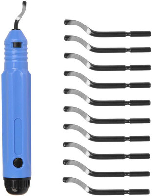 HASTHIP Multipurpose Deburring Tool Set NB1100 Burr Handle with Blades Deburring Scraper Metal Hand Plane(1.04 cm)
