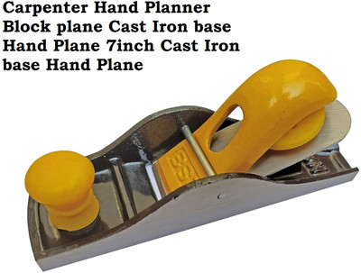 REIOENT Carpenter Hand Planner Block plane Cast Iron base Hand Plane 7inch Cast Iron base Hand Plane(17.5 cm)