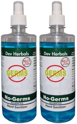 Dev  (Pack of 2) 500ml each bottle Hand Sanitizer Pump Dispenser(2 x 250 ml)