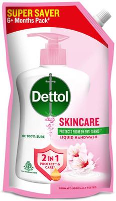 Dettol Germ Protection ph-Balanced Liquid Refill, Skincare Hand Wash Refill Pouch(675 ml)