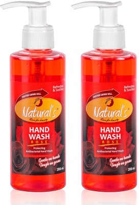 Natural's Care for Beauty Herbals Extract Rose Hand Wash Bottle 200 ml each Hand Wash Bottle(2 x 200 ml)