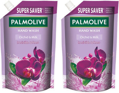 PALMOLIVE Orchid & Milk Combo Saver Pack Hand Wash Pouch(2 x 750 ml)