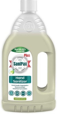 Sanipax  WHO Recommended Hand Rub Formulation (Green Apple) Hand Sanitizer Bottle(1 L)