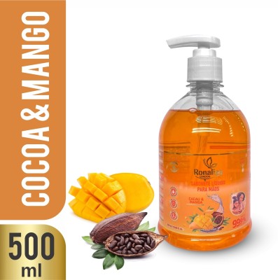 Ronalisa Natural Cocoa & Mango Handwash with Pump Dispenser Hand Wash Bottle(500 ml)