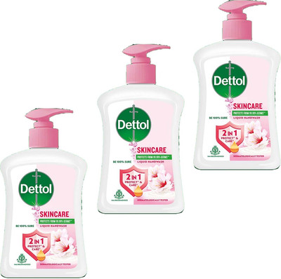 Dettol Liquid Handwash Bottle Pump For Refresh & Germs Protect Hand Pack of - 200ml x 3 Hand Wash Pump + Refill(3 x 200 ml) Dettol Liquid Handwash Bottle Pump For Refresh & Germs Protect Hand Pack of - 200ml x 3 Hand Wash Pump + Refill(3 x 200 ml)