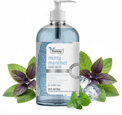 Oneway Happiness Minty Menthol Handwash – Cool, Clean & Refreshing Hand Wash Bottle(500 ml)
