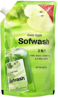 Modicare SOFWASH HAND WASH Refill pouch (500ml each)(PC4005)- pack 3 Hand Wash Refill Pouch(3 x 500 ml)