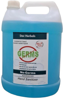 Dev Herbals  Alcohol Based 5lt blue Hand Sanitizer Bottle(2 x 500 ml)