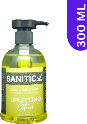 Sanitick Liquid Handwash - Uplifting Citrus | Gentle & Refreshing Formula for Clean Hand Wash Bottle(300 ml)