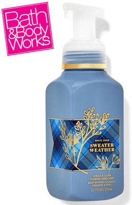 BATH & BODY WORKS WHITE BARN SWEATER WEATHER FOAMING HAND WASH Hand Wash Bottle + Dispenser(259 ml)