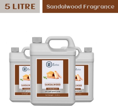 EATAS Sandalwood Hand Wash Liquid 15 Ltr (Pack of 3) Hand Wash Can (15 L) Hand Wash Can(3 x 5 L)