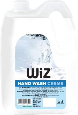 Wiz Creme Liquid Handwash, Give Complete Protection for Soft & Gentle Hands, Refill Pack Hand Wash Can(5 L)