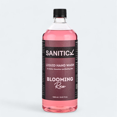Sanitick Liquid Handwash - Uplifting Citrus & Blooming Rose | Combo Pack Hand Wash Bottle(2 x 1 L)