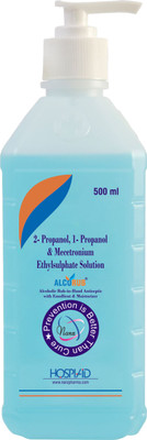alcorub Alcoholic Rub-In-Hand Disinfectant With Emollient & Moisturizer Hand Rub Bottle + Dispenser(500 ml)