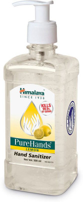 HIMALAYA PureHands Lemon Hand Sanitizer Pump Dispenser(500 ml)