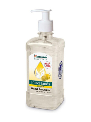 HIMALAYA PureHands Lemon Hand Sanitizer Pump Dispenser(500 ml)