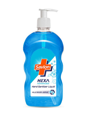 Savlon Hexa Advanced  Liquid Pump Pack| 70% Alcohol based with Chlorhexidine Gluconate (CHG)| 500ml Hand Sanitizer Pump Dispenser(500 ml)