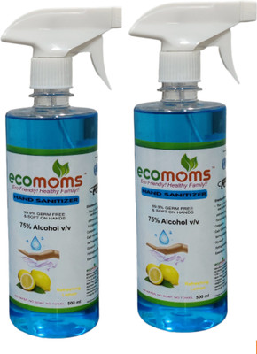 ecomoms  Liquid Hand Sanitizer Spray Bottle(2 x 500 ml)