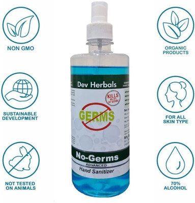 Dev Liquid hand sanitizer 500ml for office,home use Hand Sanitizer Bottle + Refill(500 ml)