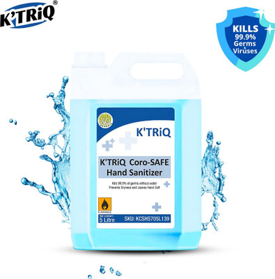 K'TRiQ Sanitizer| Quick-Dry Formula| Sanitizer 5 liters| |Spray & Liquid| Hand Sanitizer Can(5 L)