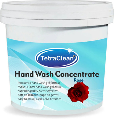 TetraClean hand wash I Handwash Concentrate Formulation Make 10Ltr Liquid Refill I Rose Hand Wash Can(500 g)