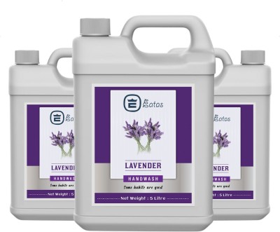 EATAS Lavender Liquid Handwash Pack 15 Ltr Hand Wash Can (3 x 5000 ml) Hand Wash Can(3 x 5 L)